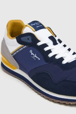 Zapatillas Running Con Detalles En Ante