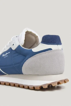 Zapatillas Running Con Detalles En Ante